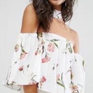 FLYNN SKYE CHOKER DETAIL CROP TOP